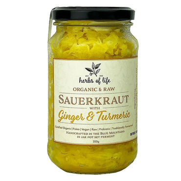 Herbs of Life Sauerkraut with Ginger Turmeric 350g
